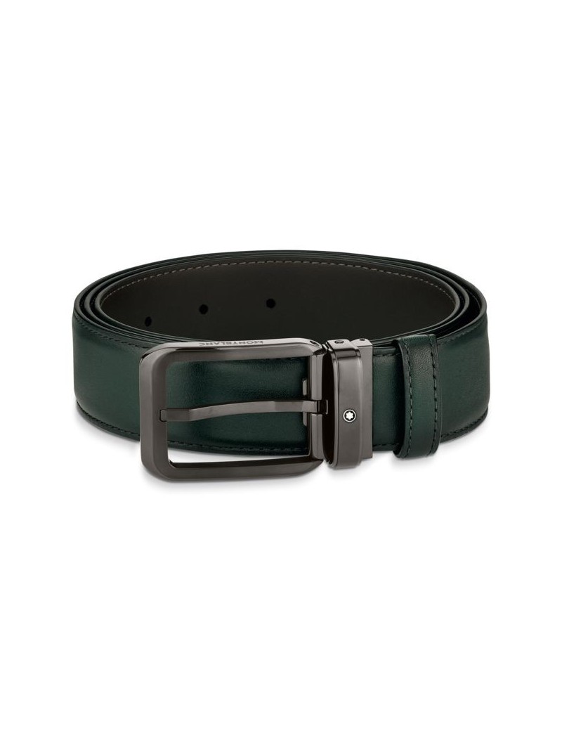 Ceinture Montblanc Boucle Rectangulaire cuir Vert Dégradé (35 mm)