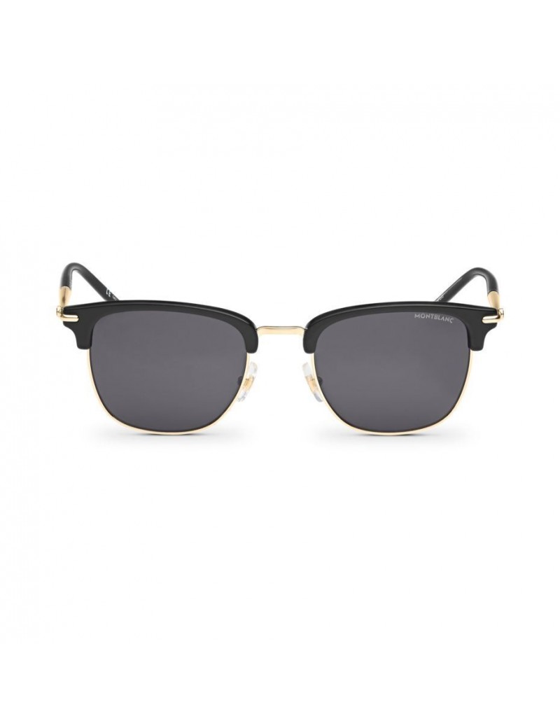 Lunettes de soleil rectangulaires avec monture injectée de couleur noire Lunettes de soleil rectangulaires avec monture injectée de couleur noire