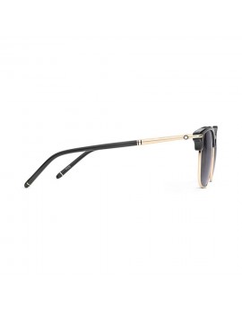 Lunettes de soleil rectangulaires avec monture injectée de couleur noire