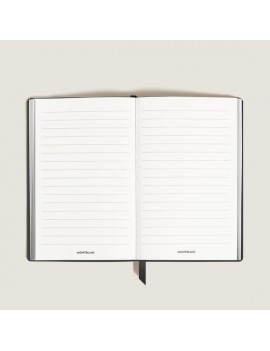 Carnet grand format, cuir noir, pages lignées