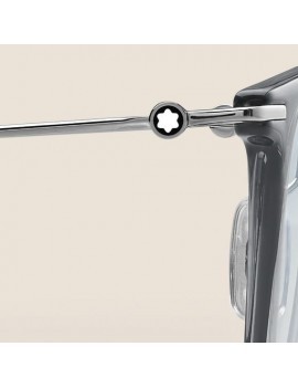 Lunettes de soleil carrées avec monture grise injectée