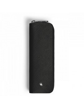 Étui pour 1 Instrument d'Écriture Zippé en Cuir Sartorial