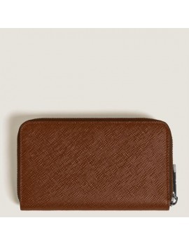 Portefeuille Sartorial moyen 12cc avec fermeture éclair