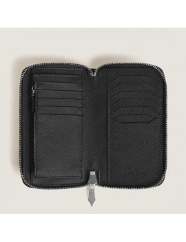 Portefeuille Sartorial moyen 12cc avec fermeture éclair