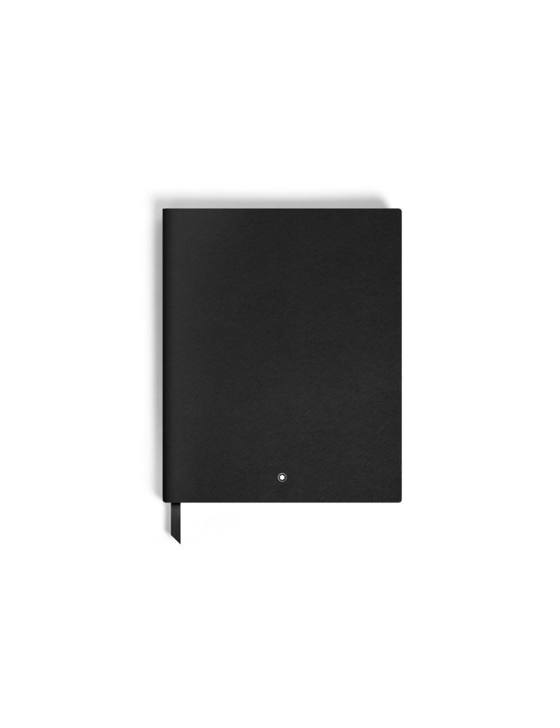 Carnet grand format, cuir noir, pages lignées