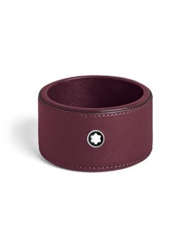 Plateau de bureau rond en cuir Cassis (petit)