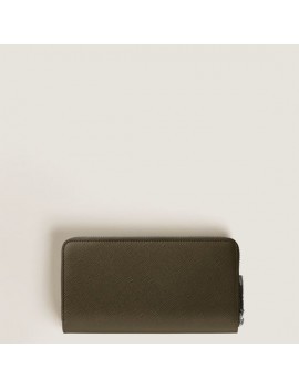 Portefeuille continental 12cc zippé en cuir Sartorial