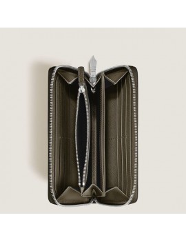 Portefeuille continental 12cc zippé en cuir Sartorial