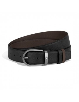 Ceinture réversible en cuir Sartorial, motif fer à cheval, 35 mm