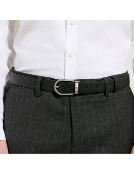 Ceinture réversible en cuir Sartorial, motif fer à cheval, 30 mm