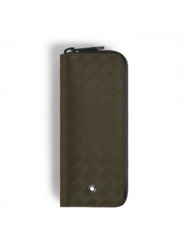 Étui à 2 stylos avec fermeture éclair en cuir extrême