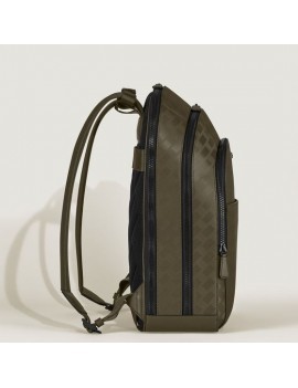 Grand sac à dos à 3 compartiments en cuir haute résistance