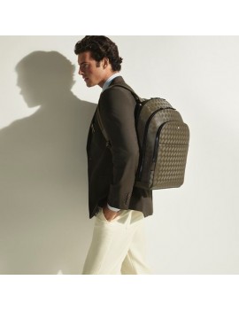 Grand sac à dos à 3 compartiments en cuir haute résistance