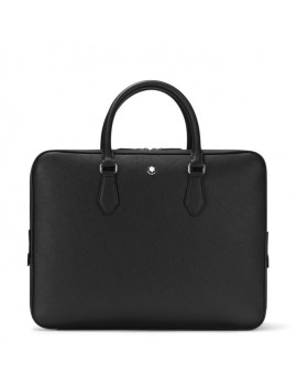 Porte-Documents Grand Modèle en Cuir Sartorial Noir