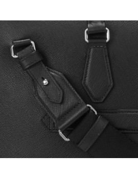 Porte-Documents Grand Modèle en Cuir Sartorial Noir