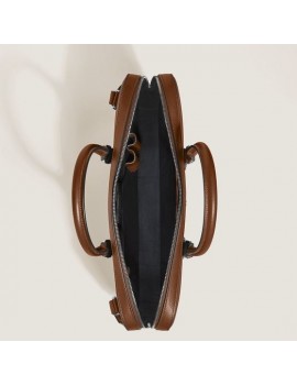 Porte-Documents Fin en Cuir Sartorial Fauve