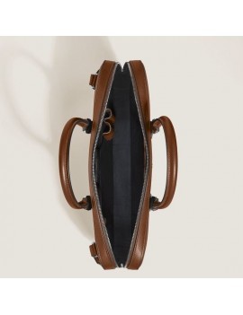 Porte-Documents Fin en Cuir Sartorial Fauve