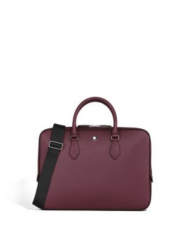 Porte-Documents Fin en Cuir Sartorial Cassis