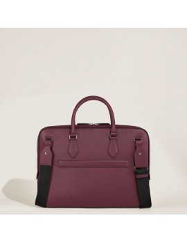 Porte-Documents Fin en Cuir Sartorial Cassis