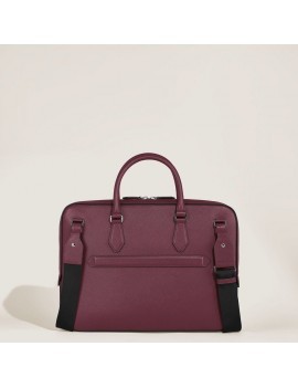 Porte-Documents Fin en Cuir Sartorial Cassis