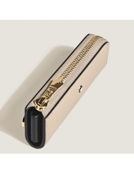 Étui pour 1 Instrument d'Écriture Heritage Rouge et Noir Baby en Cuir Meisterstück Beige foncé