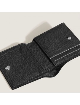 Mini portefeuille 4cc en cuir grainé