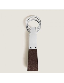 Porte-clés à boucle en cuir Sartorial