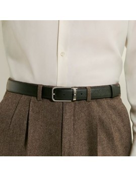 Ceinture réversible de 30 mm en cuir Sartorial avec boucle rectangulaire