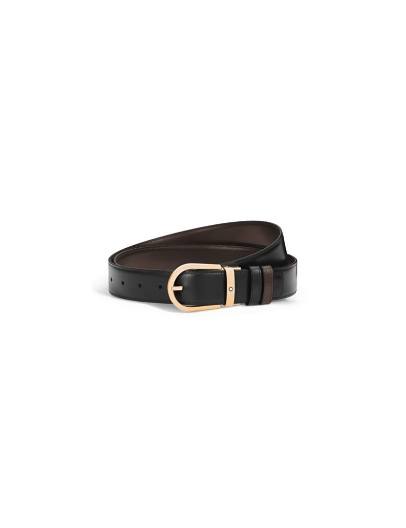 Ceinture réversible fer à cheval 35 mm en cuir Meisterstück