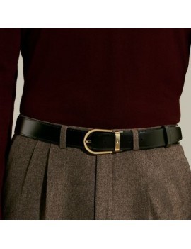 Ceinture réversible fer à cheval 35 mm en cuir Meisterstück