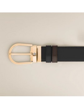 Ceinture réversible fer à cheval 35 mm en cuir Meisterstück