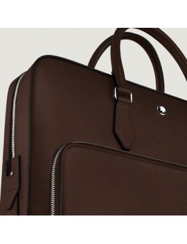 Porte-documents moyen avec poche en cuir de qualité supérieure