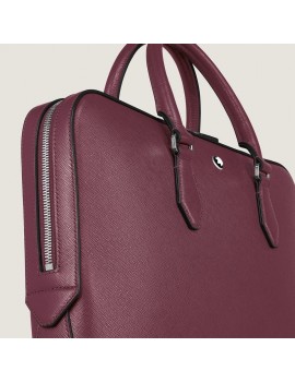 Porte-Documents Fin en Cuir Sartorial Cassis