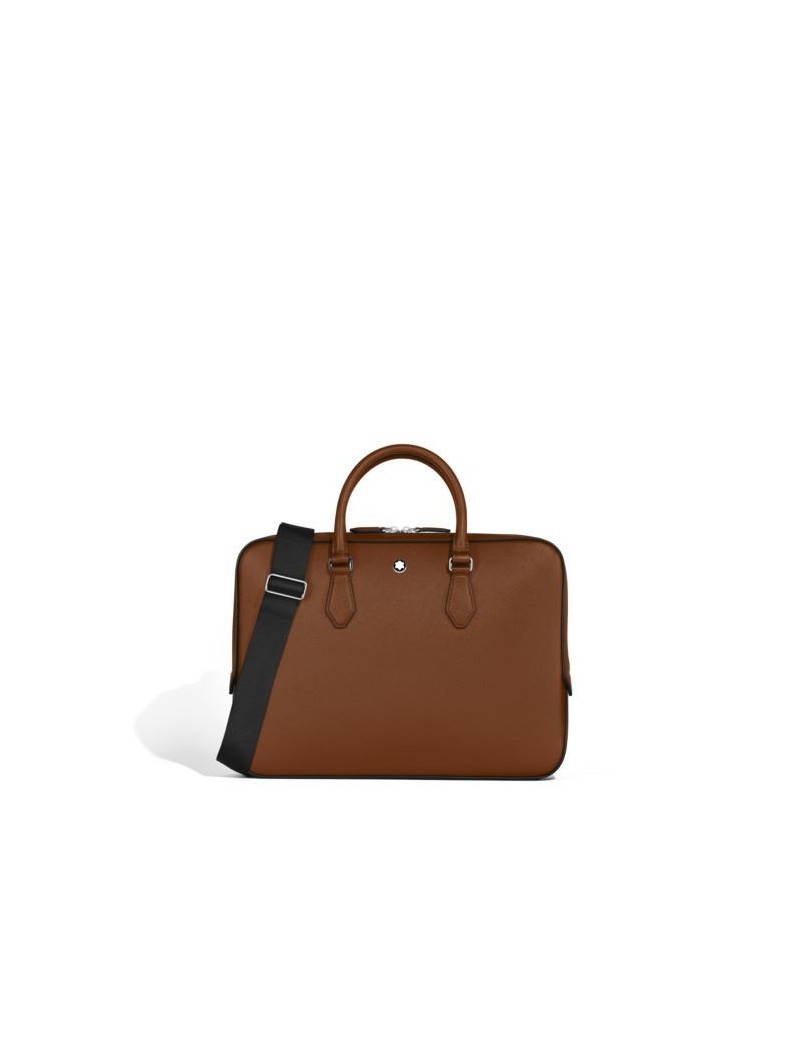 Porte-Documents Fin en Cuir Sartorial Fauve