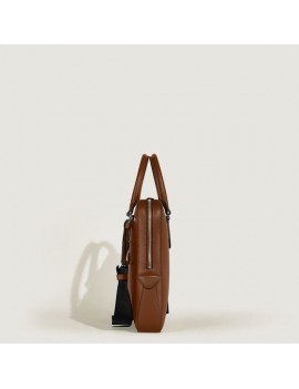 Porte-Documents Fin en Cuir Sartorial Fauve