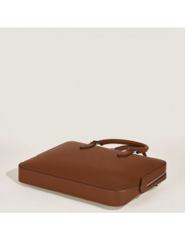 Porte-Documents Fin en Cuir Sartorial Fauve
