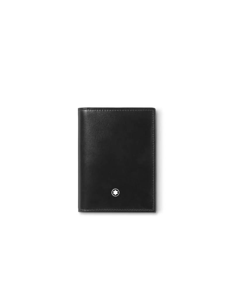 Portefeuille compact 6cc en cuir meisterstuck